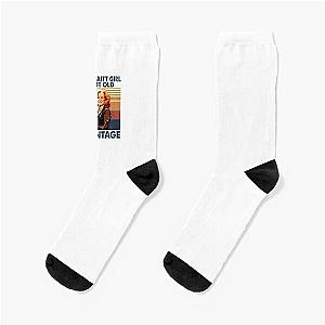 Retro Bonnie Raitt Girl I'm Not Old I'm Vintage  Socks