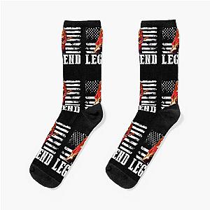 Distressed American Flag Bonnie Raitt Music Legend Socks