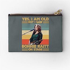 Retro Yes I'm Old But I Saw Bonnie Raitt On Stage Zipper Pouch