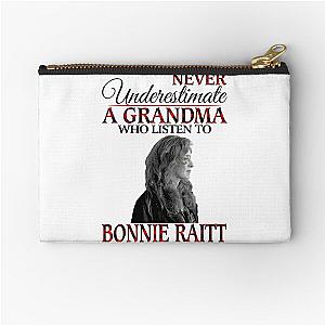 Never Underestimate a Grandma who listens to Bonnie Raitt Zipper Pouch