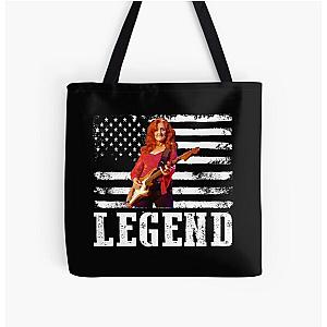 Distressed American Flag Bonnie Raitt Music Legend All Over Print Tote Bag