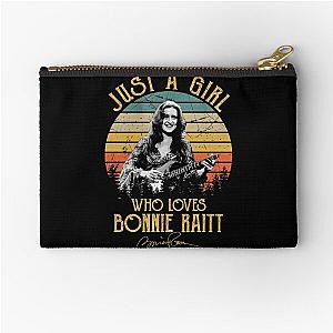 Just A Girl Who Loves Bonnie Raitt Vintage Zipper Pouch