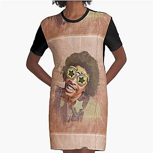 BOOTSY COLLINS - COOL MUSICIAN PORTRAITS Graphic T-Shirt Dress