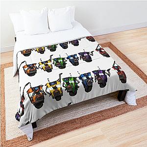 Borderlands Claptrap Rainbow - Horizontal Comforter