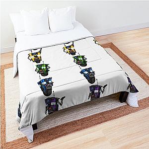 Borderlands Claptrap Rainbow - Vertical Comforter