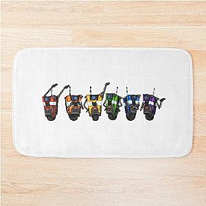 Borderlands Claptrap Rainbow - Horizontal Bath Mat