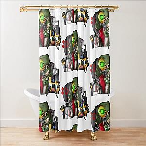 Borderlands Zer0, Fl4k and Claptrap Shower Curtain