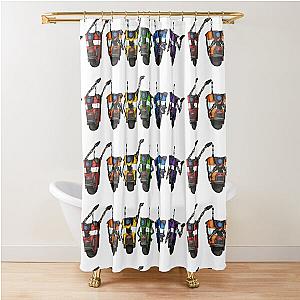 Borderlands Claptrap Rainbow - Horizontal Shower Curtain