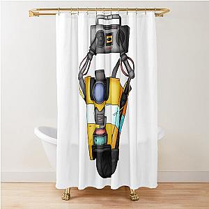 Borderlands Boombox Claptrap Shower Curtain