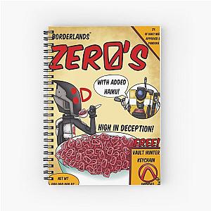 Borderlands Zer0's Cereal Spiral Notebook