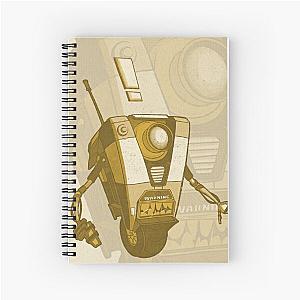 Borderlands Claptrap CL4P-TP Screen-Print by Maniak Spiral Notebook