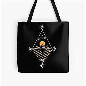 Osiris (three pyramids of Giza)  All Over Print Tote Bag