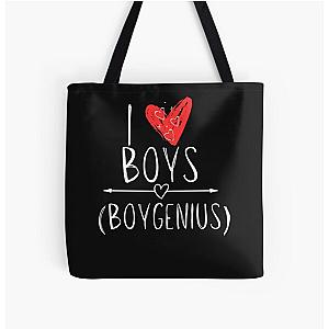 i love boys (boygenius) i love Heart (boygenius)  All Over Print Tote Bag RB0208