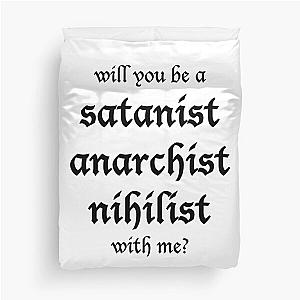 Satanist Boygenius Duvet Cover