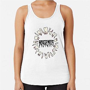 Boygenius teeth frame in black Racerback Tank Top