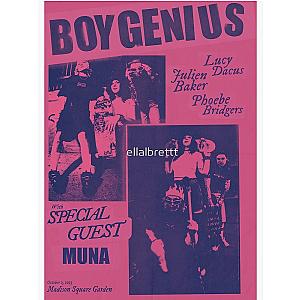 Boygenius Boygenius and Muna Pink Poster