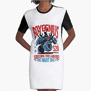 Boygenius Merch Monster Truck Graphic T-Shirt Dress