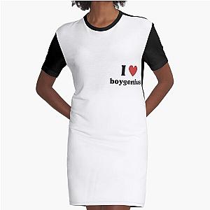 i love boygenius heart trendy y2k design Graphic T-Shirt Dress