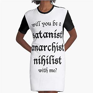 Satanist Boygenius Graphic T-Shirt Dress