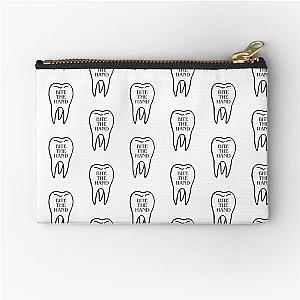 Boygenius "Bite The Hand" Tooth Design Zipper Pouch