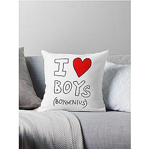 I Love Boygenius Throw Pillow