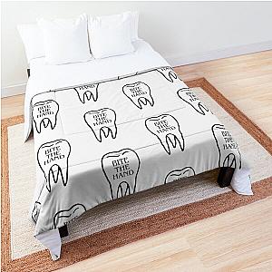 Boygenius "Bite The Hand" Tooth Design Comforter