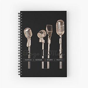 Boyz Men Emotional Ballads And A Cappella Harmony  Randb Ballads Acappella  Retro Spiral Notebook