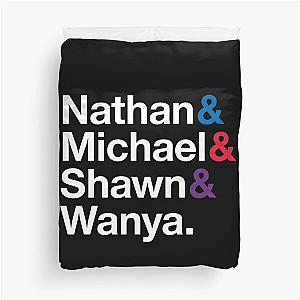 Boyz II Men Names & Ampersand Style Duvet Cover