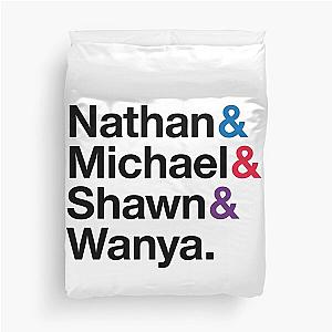 Boyz II Men Names & Ampersand Style Duvet Cover