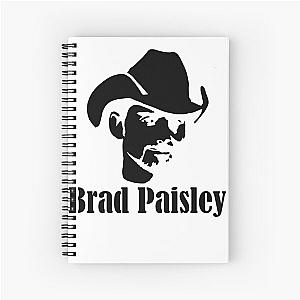 Brad Paisley black paint hat Spiral Notebook