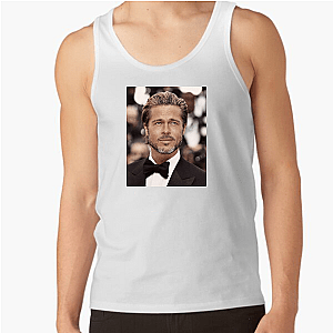Brad Pitt Hollywood's Golden Boy Brad Pitt Tank Tops