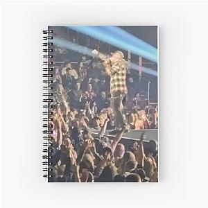 "Brantley Gilbert working the crowd up" Spiral Notebook