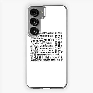 Brantley Gilbert Songs back Samsung Galaxy Soft Case