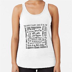 Brantley Gilbert Songs back Racerback Tank Top