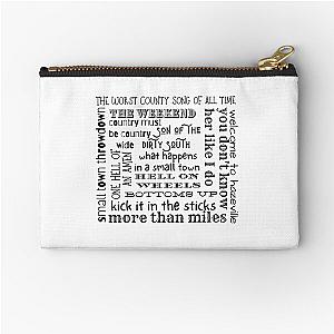 Brantley Gilbert Songs back Zipper Pouch