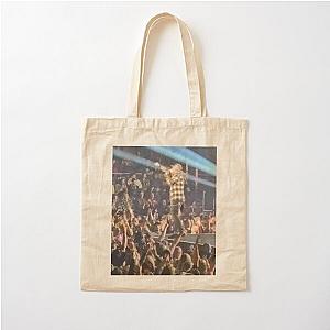 "Brantley Gilbert working the crowd up" Cotton Tote Bag