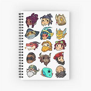 Brawlhalla Legends Set 1 of 2 Spiral Notebook