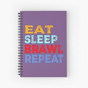 Eat Sleep Brawl RepeatFunny Brawl Stars Gift Idea    Spiral Notebook