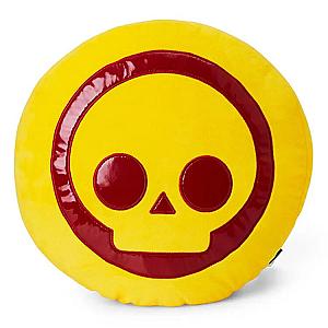 Yellow Skull Brawl Stars Game Symbol Icon Plush