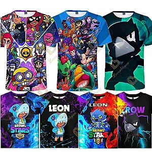 Brawl Stars Game Anime 3D T-shirts