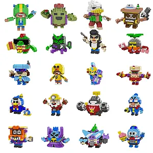 Brawl Stars 32 Styles War Hero Stars Action Figure Building Blocks Toys