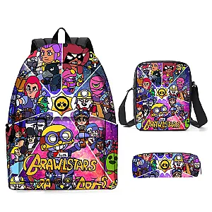 Brawl Stars Game Cartoon Children Back To School Backpack 3pcs/Sets