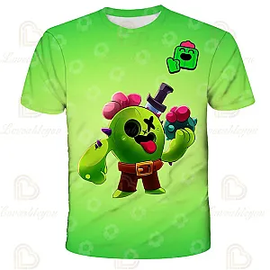 Brawl Stars Game Characters 3D Print T-shirts