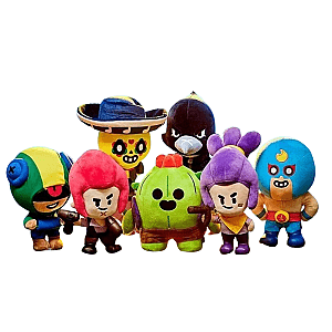 25cm Brawl Stars Game 7pcs Characters Plush