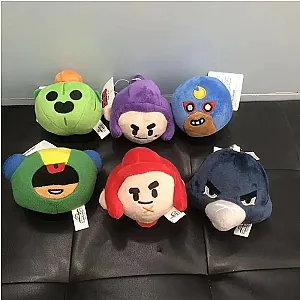 Brawl Stars Game Characters Plush Keychains