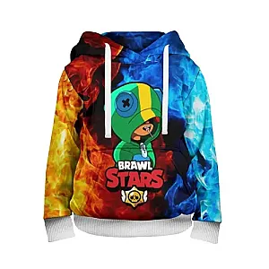 Brawl Stars Leon Game Children's 3D Sweatshirt
