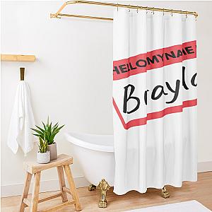 Braydon Price Merch Hello My Name Is Braydon Nametag Shower Curtain Premium Merch Store