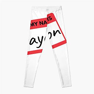 Braydon Price Merch Hello My Name Is Braydon Nametag Legging Premium Merch Store