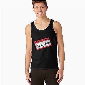 Braydon Price Merch Hello My Name Is Braydon Nametag Tank Tops Premium Merch Store