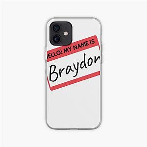 Braydon Price Merch Hello My Name Is Braydon Nametag Phone Case Premium Merch Store